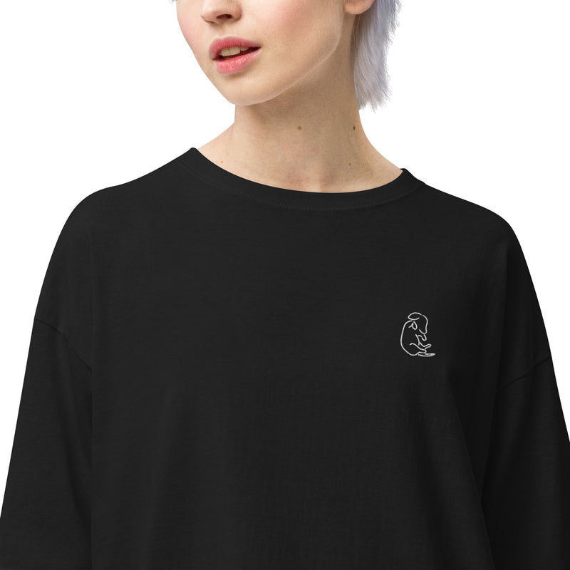 【PITASURI】厚めコットン100% ビッグシルエットTシャツ