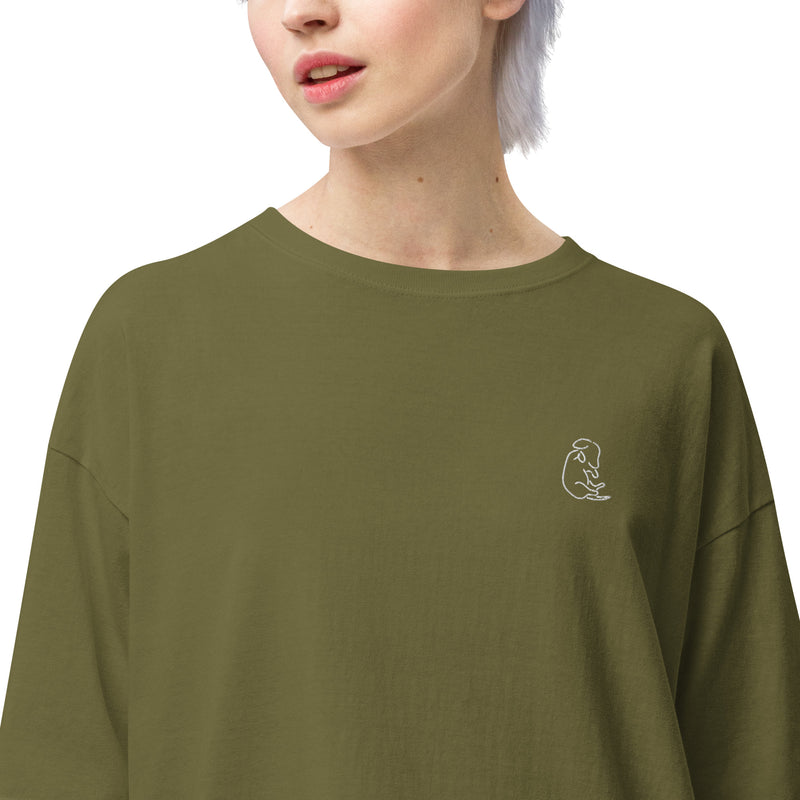 【PITASURI】厚めコットン100% ビッグシルエットTシャツ