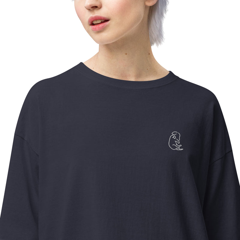【PITASURI】厚めコットン100% ビッグシルエットTシャツ
